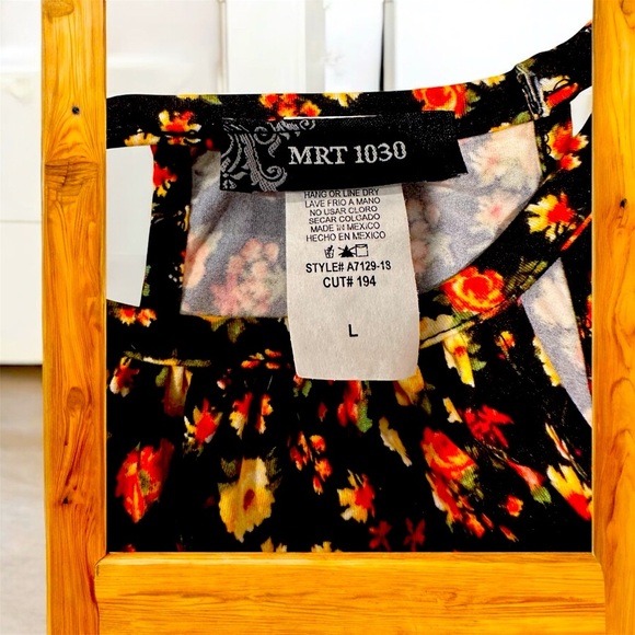 Floral Spaghetti Strap Mini Sundress PTP 20” L 29” - Picture 5 of 5